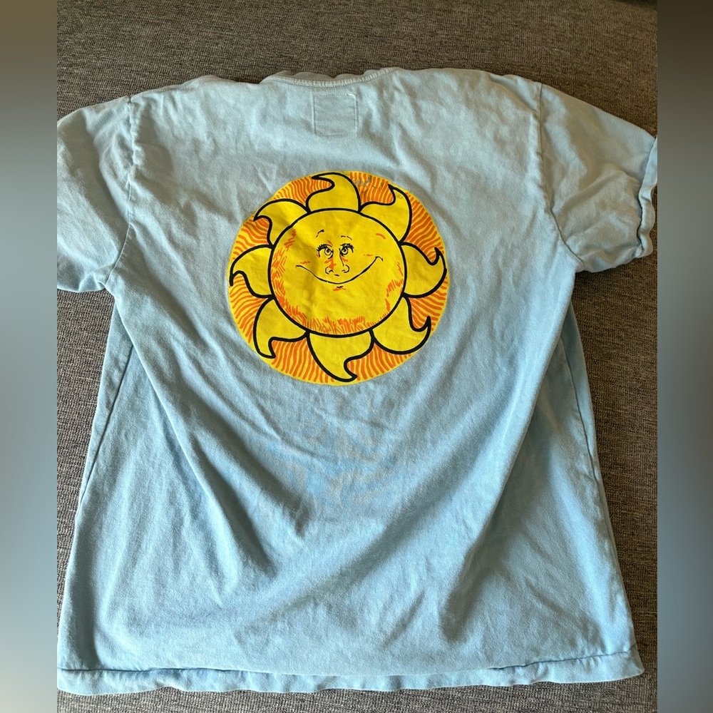 Round Two Men’s Blue T-Shirt with Sun Graphic
